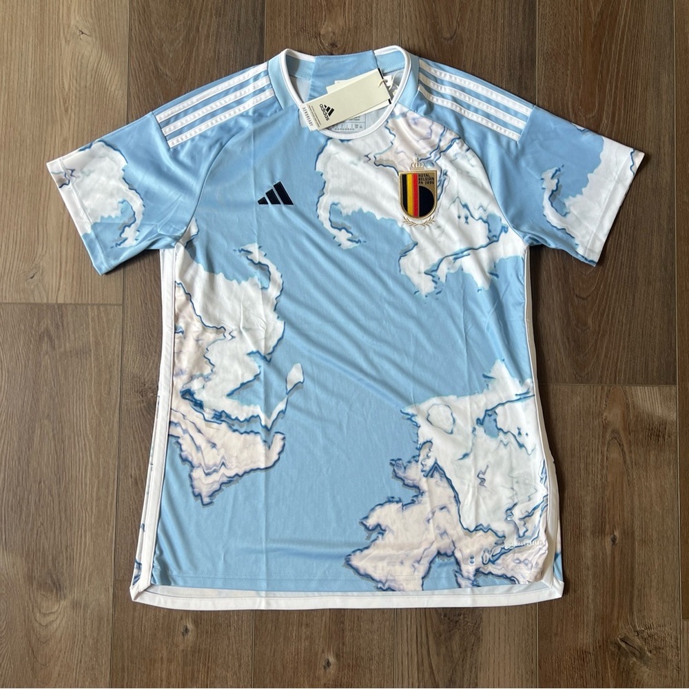 adidas Women's Belgium 2023 Away Jersey Blue Cloud